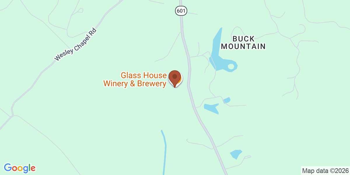 Map showing Glass House Winery & Brewery