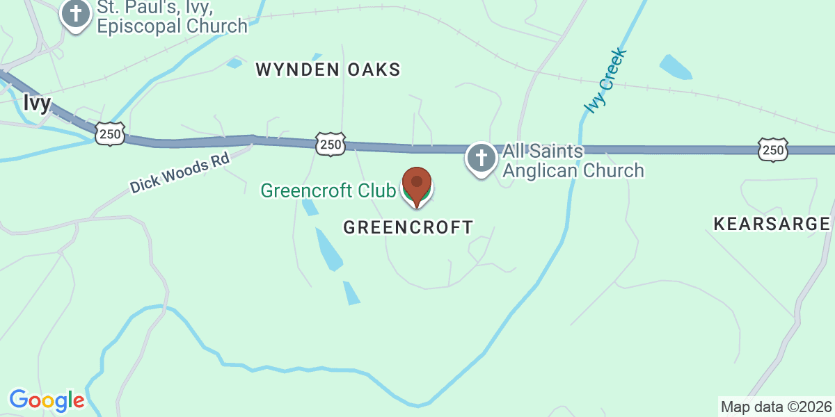 Map showing Greencroft Club