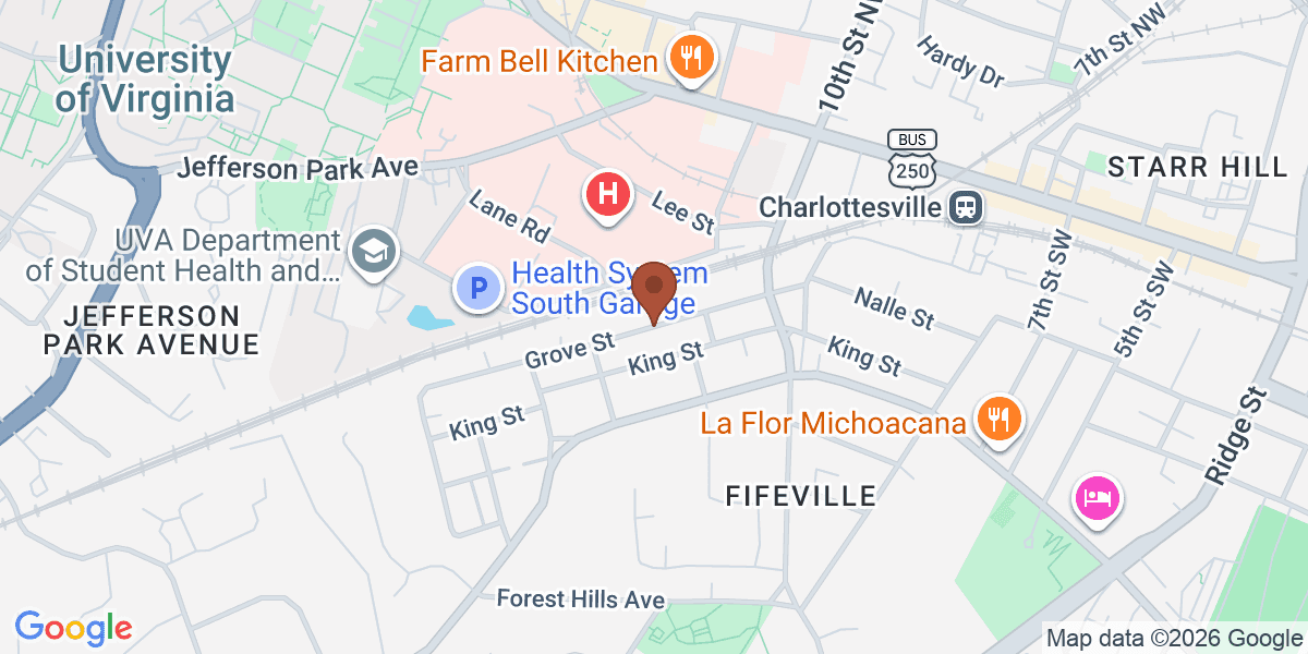 Map showing Fifeville Neighborhood Art Gallery