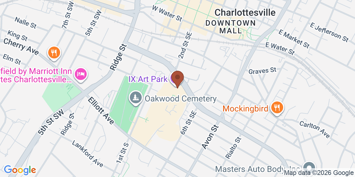 Map showing Three Notch'd Brewery & Craft Kitchen