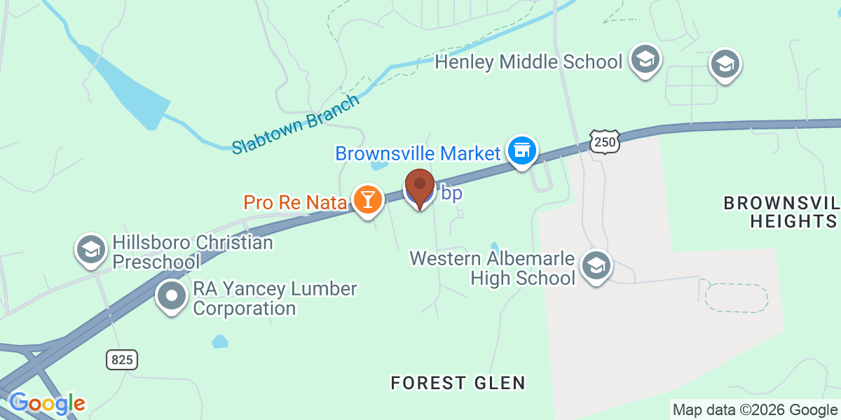 Map showing bp