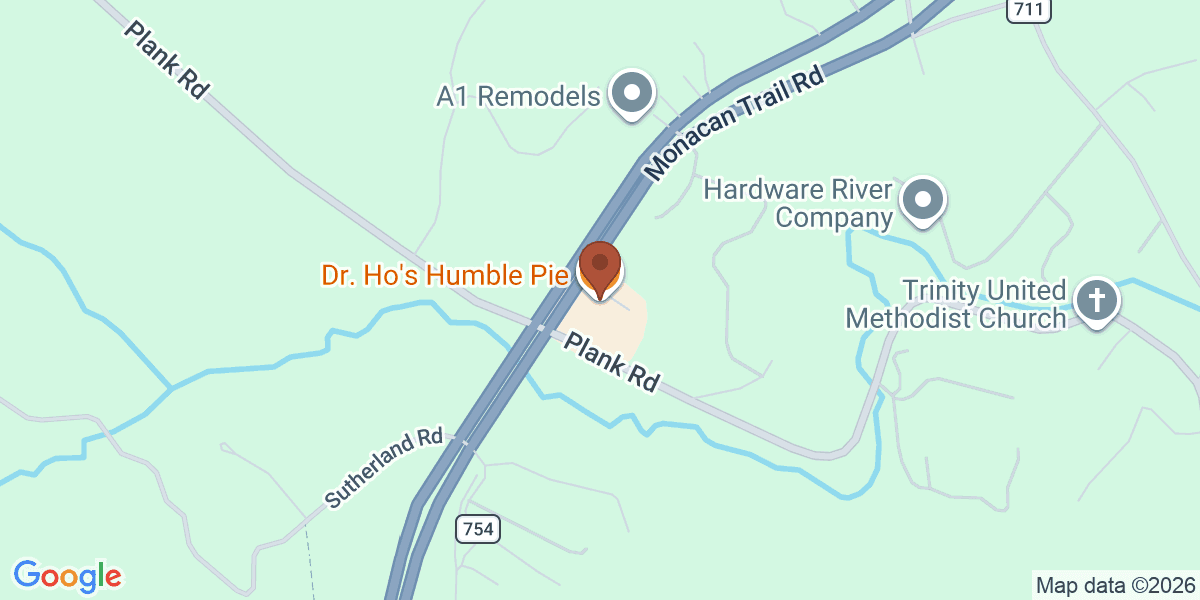 Map showing Dr. Ho's Humble Pie