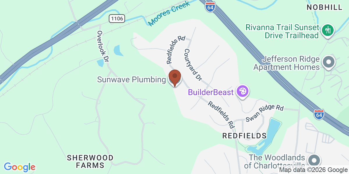 Map showing Sunwave Plumbing