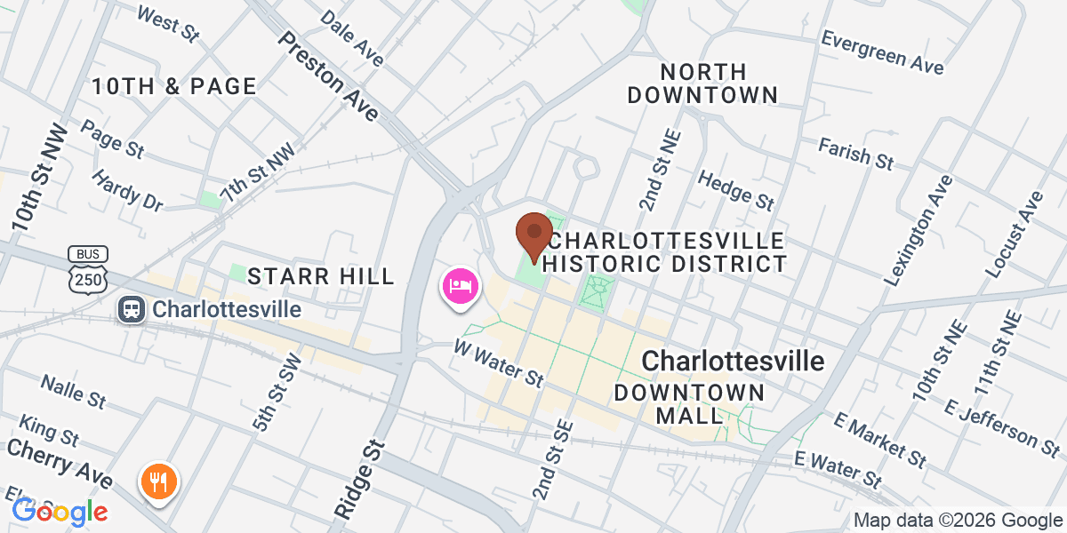 Map showing McGuffey Art Center