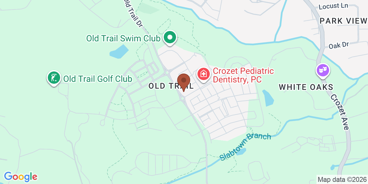 Map showing Physical Therapy @ acac Crozet
