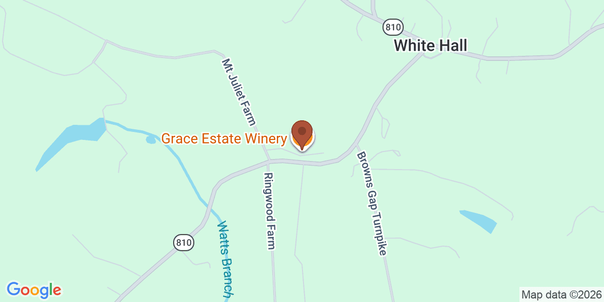 Map showing Grace Estate Winery