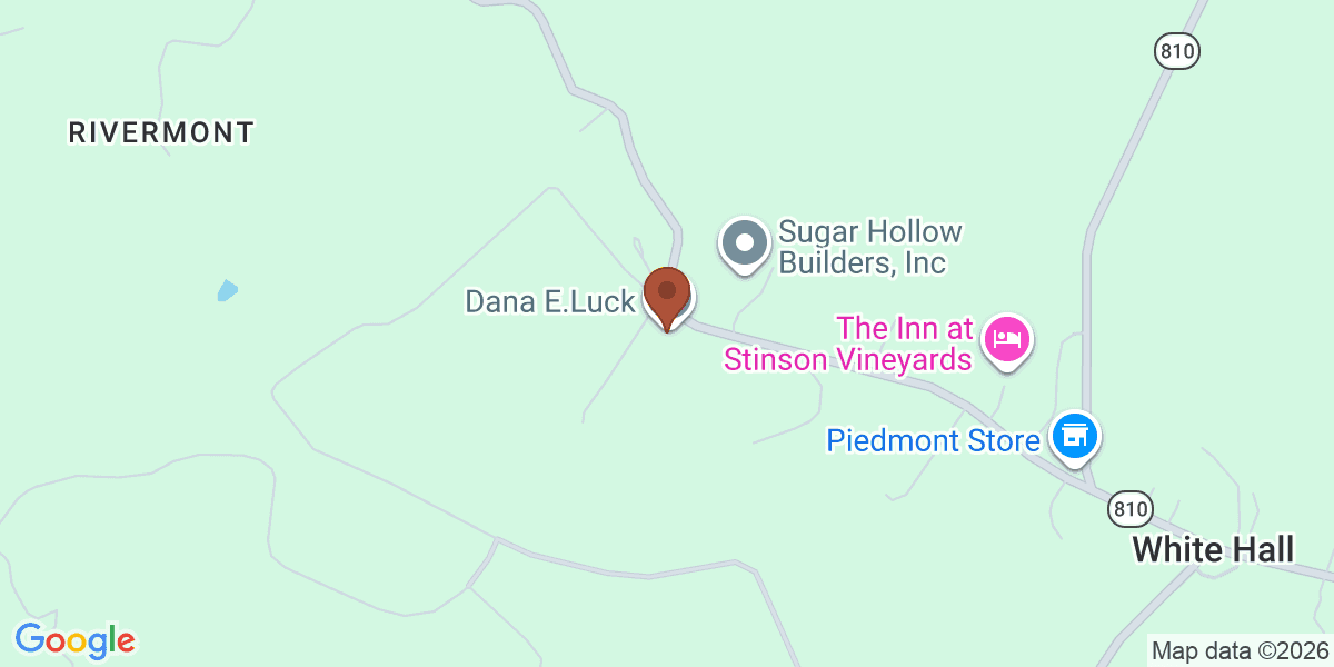 Map showing Dana E.Luck