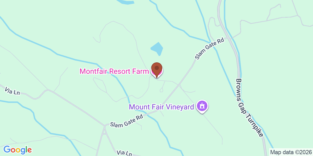 Map showing Montfair Resort Farm