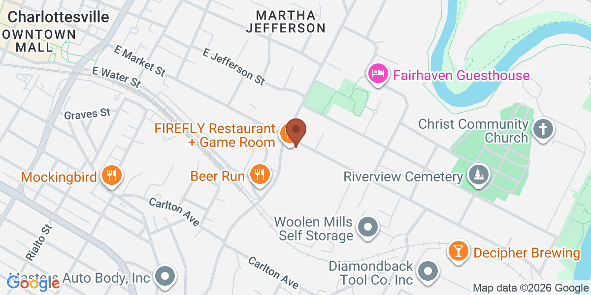 Map showing The Glass Palette - Interactive Glass Art Studio