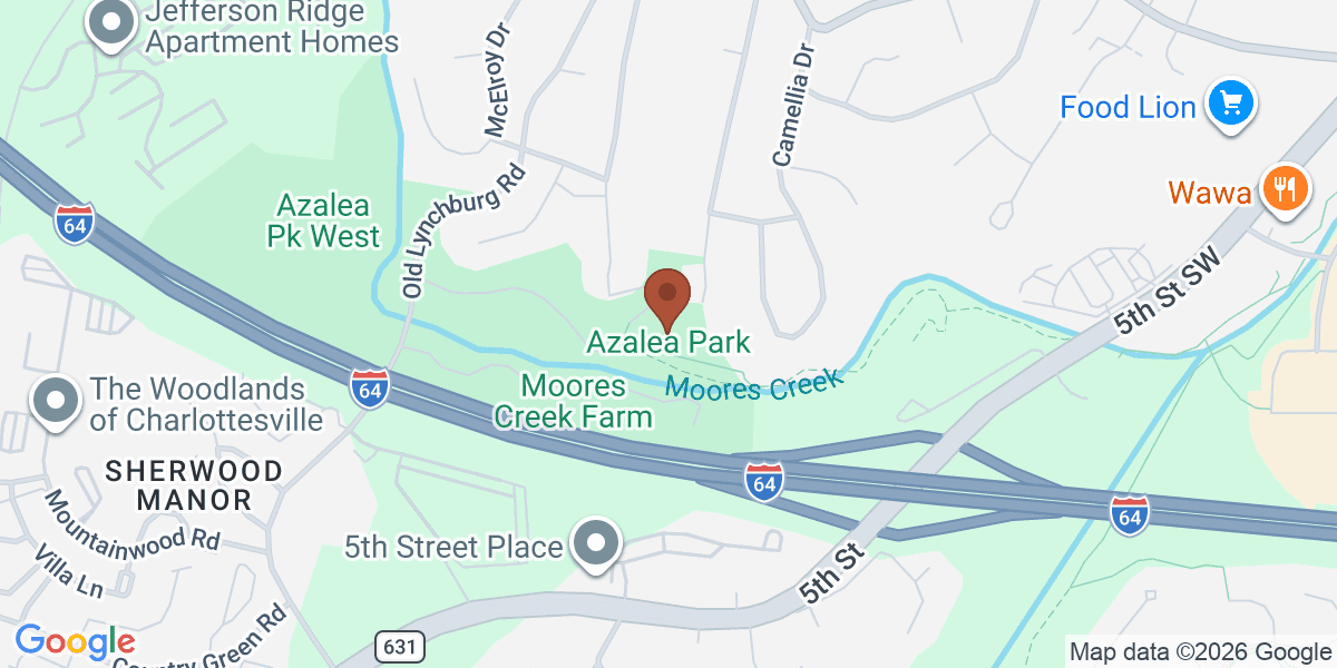 Map showing Azalea Park
