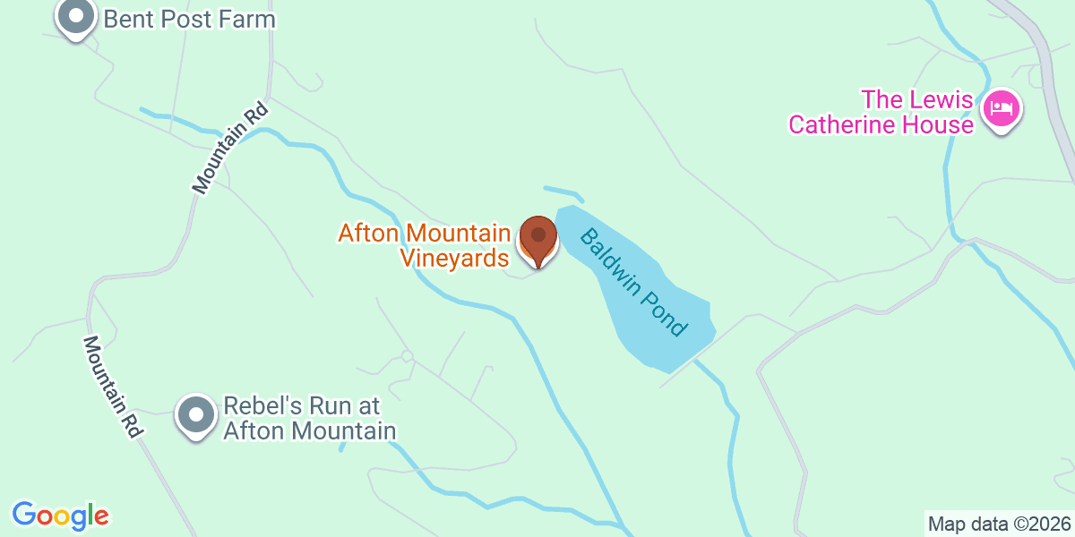 Map showing Afton Mountain Vineyards