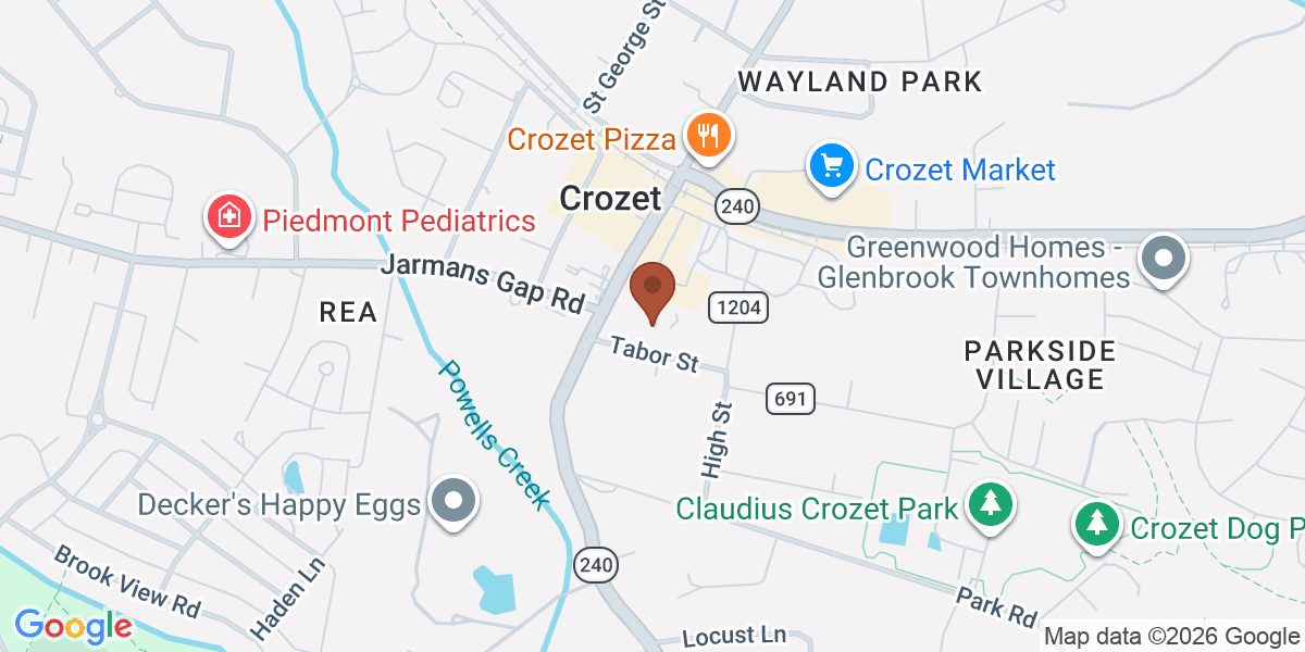 Map showing Tabor Presbyterian Church