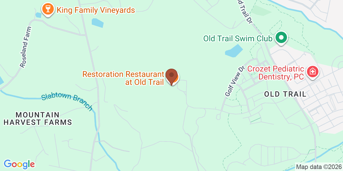 Map showing Restoration at Old Trail