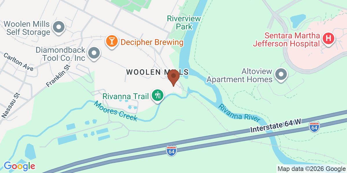 Map showing The Wool Factory