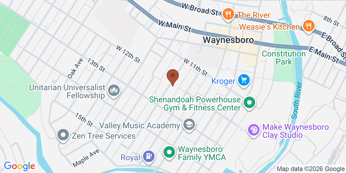 Map showing Magic Moms Cleaning Service