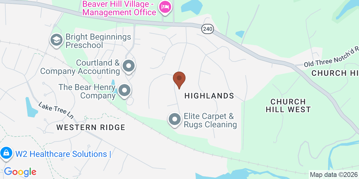 Map showing Crozet Construction