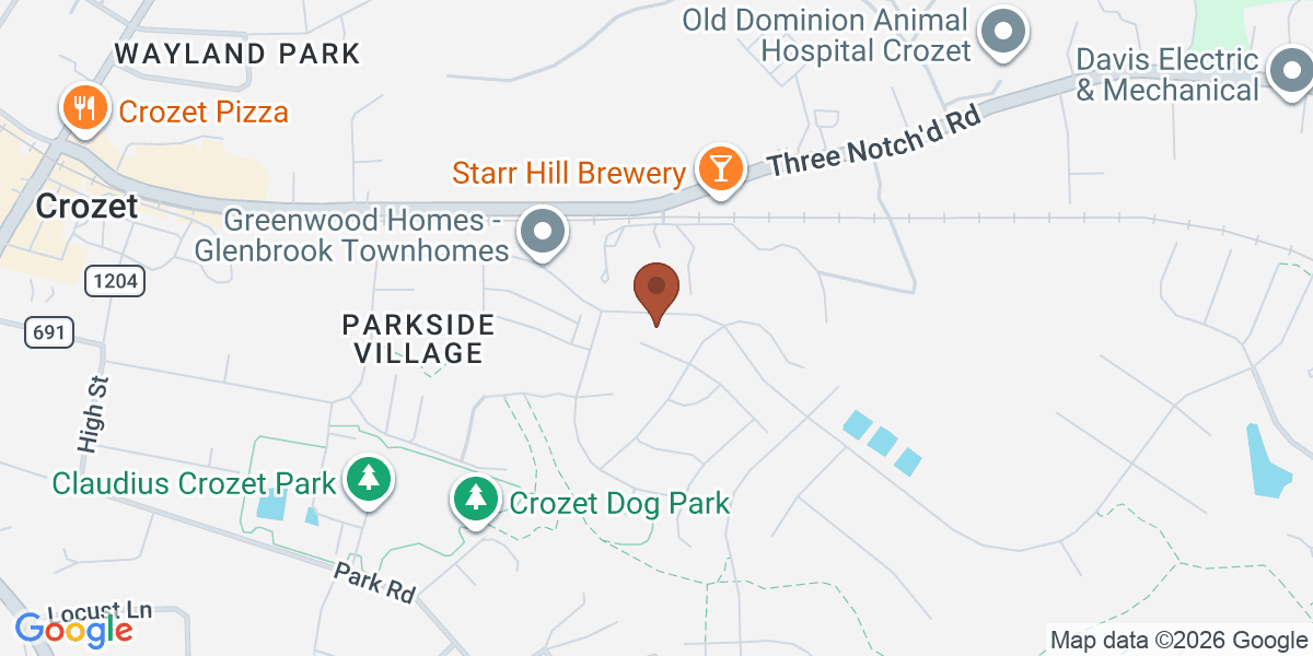 Map showing LED Construction VA