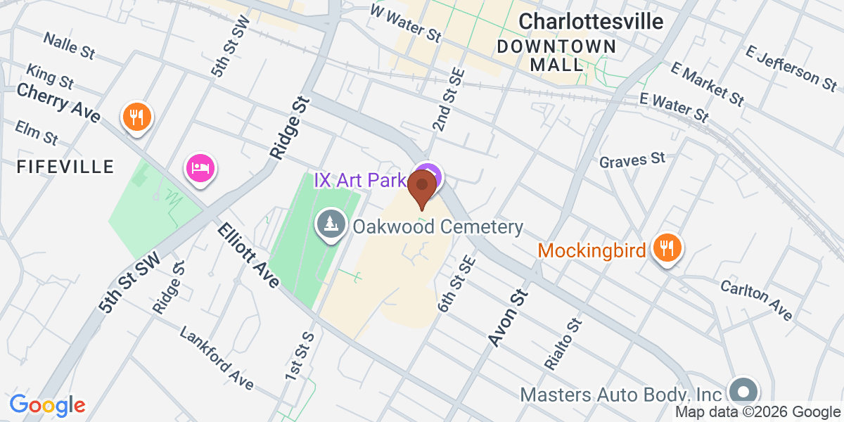 Map showing The Farmers Market at IX