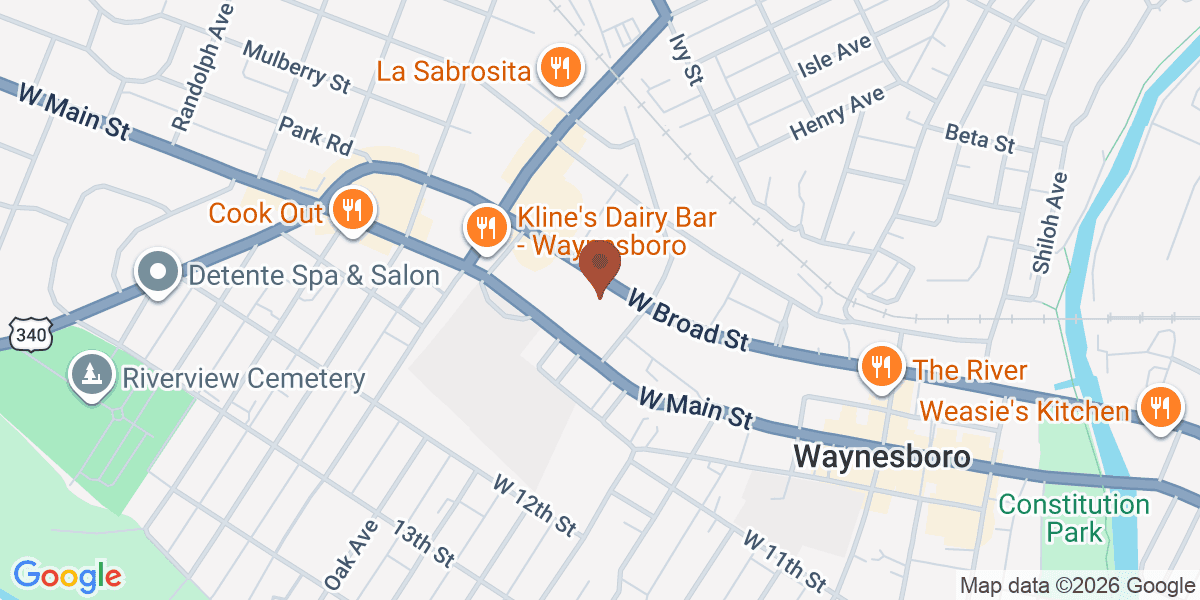 Map showing Tailgate Grill