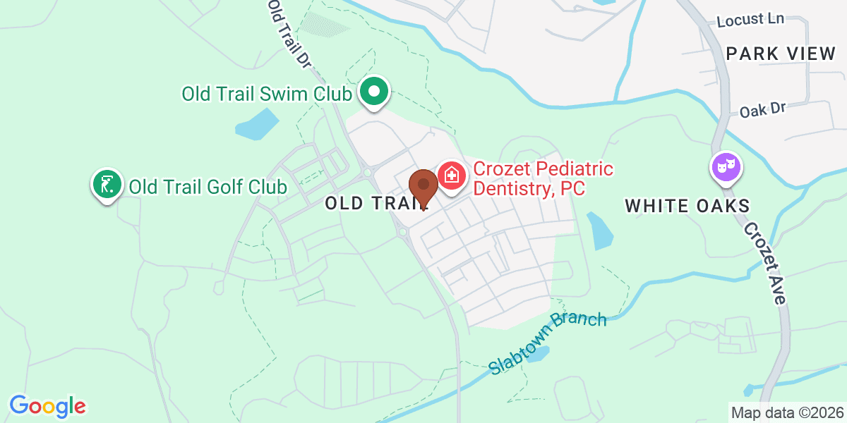 Map showing Old Trail Village