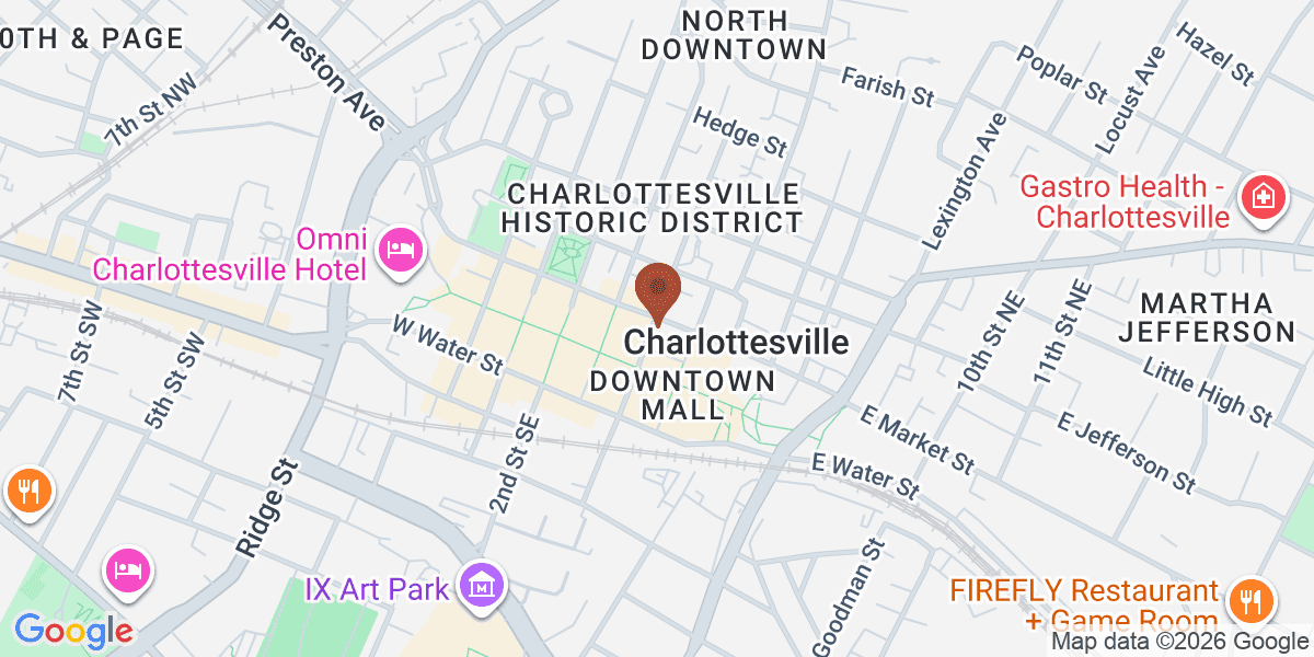 Map showing Blue Ridge Professional Cleaning