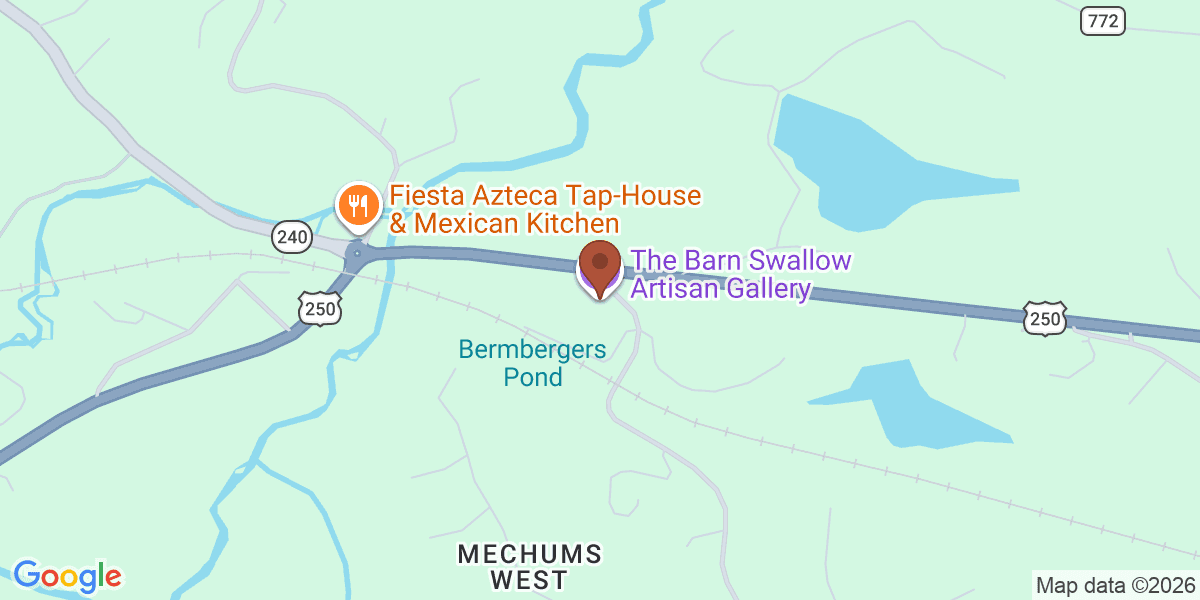 Map showing The Barn Swallow Artisan Gallery