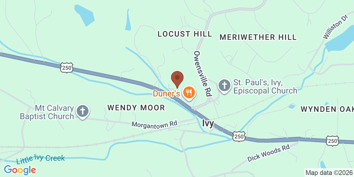 Map showing Ivy Commons Family Chiropractic