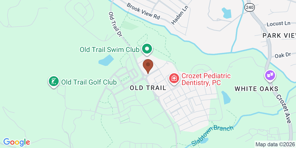 Map showing Crozet Blue Ridge Dental