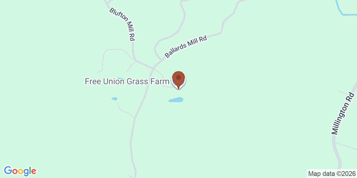 Map showing Free Union Grass Farm