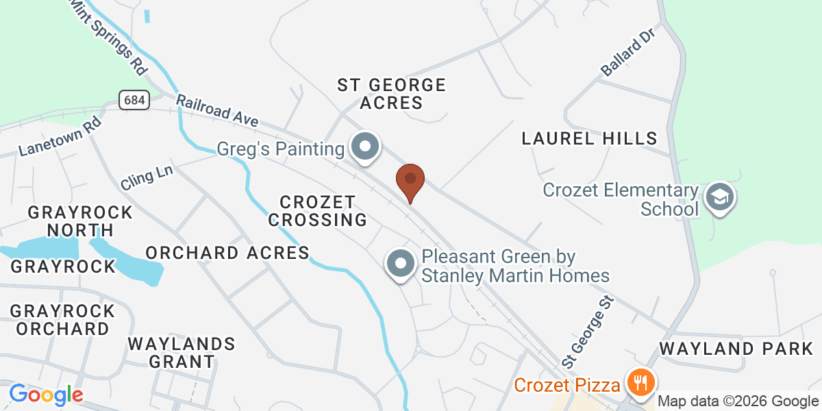 Map showing lawn care y landscaping