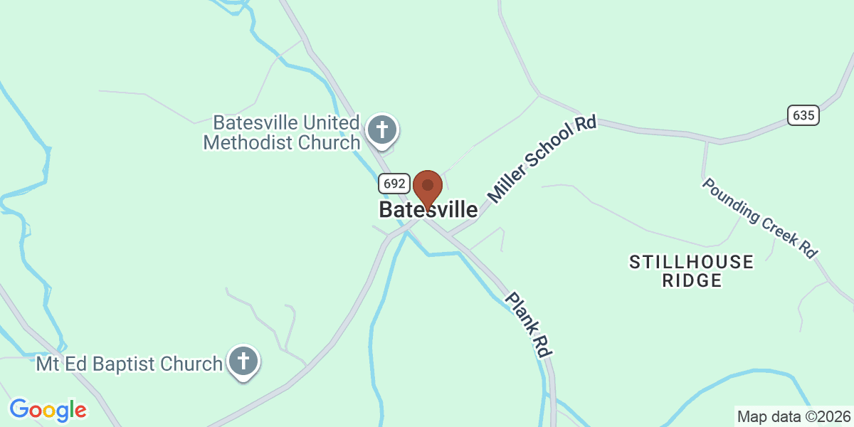 Map showing The Batesville Market