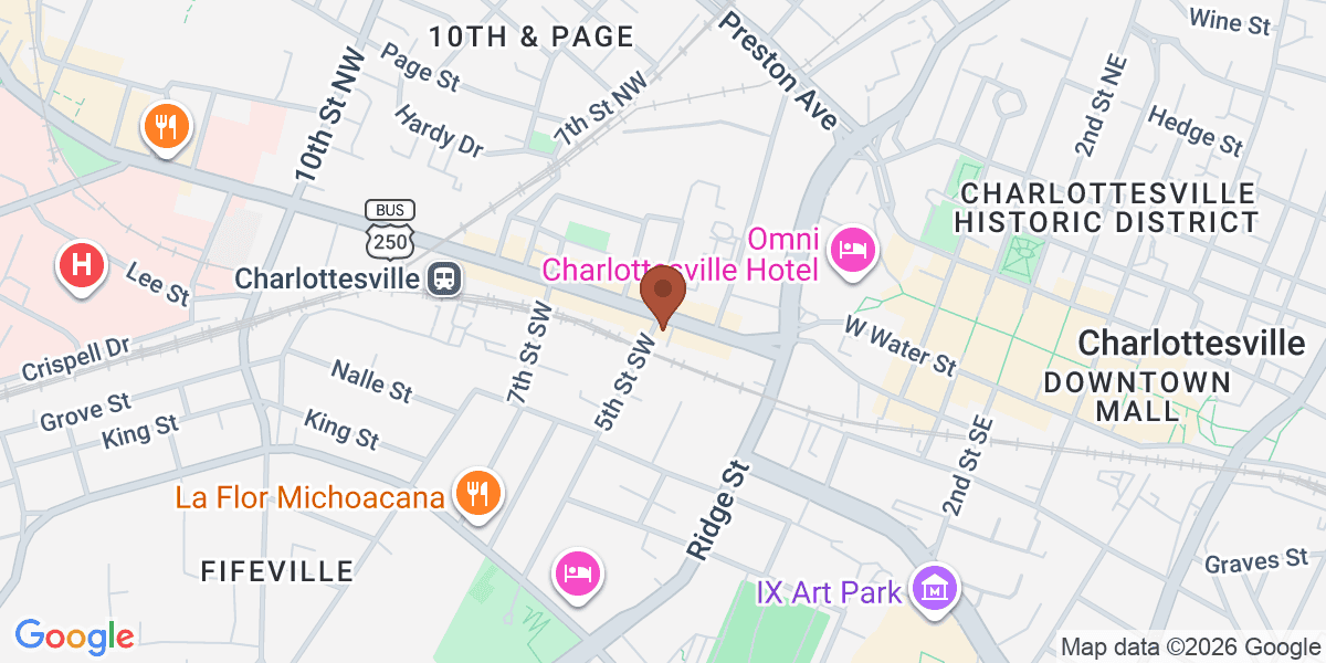 Map showing Black Cow Chophouse