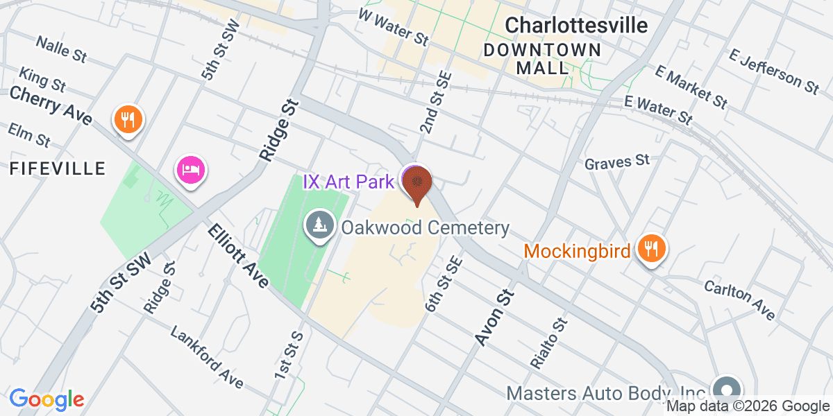 Map showing The Looking Glass Immersive Art Experience