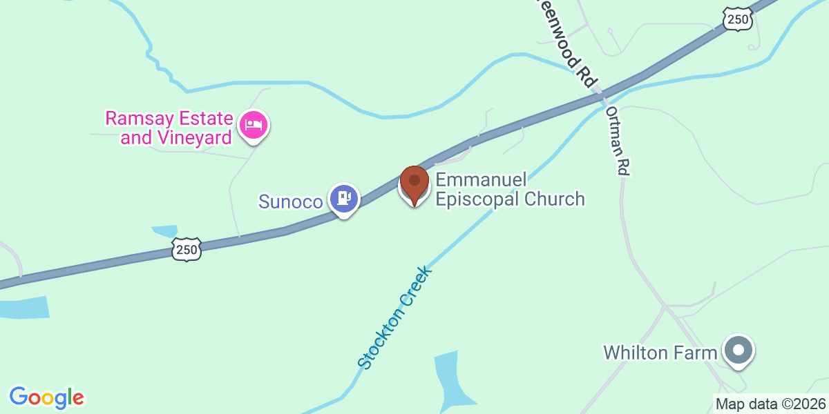 Map showing Emmanuel Episcopal Church