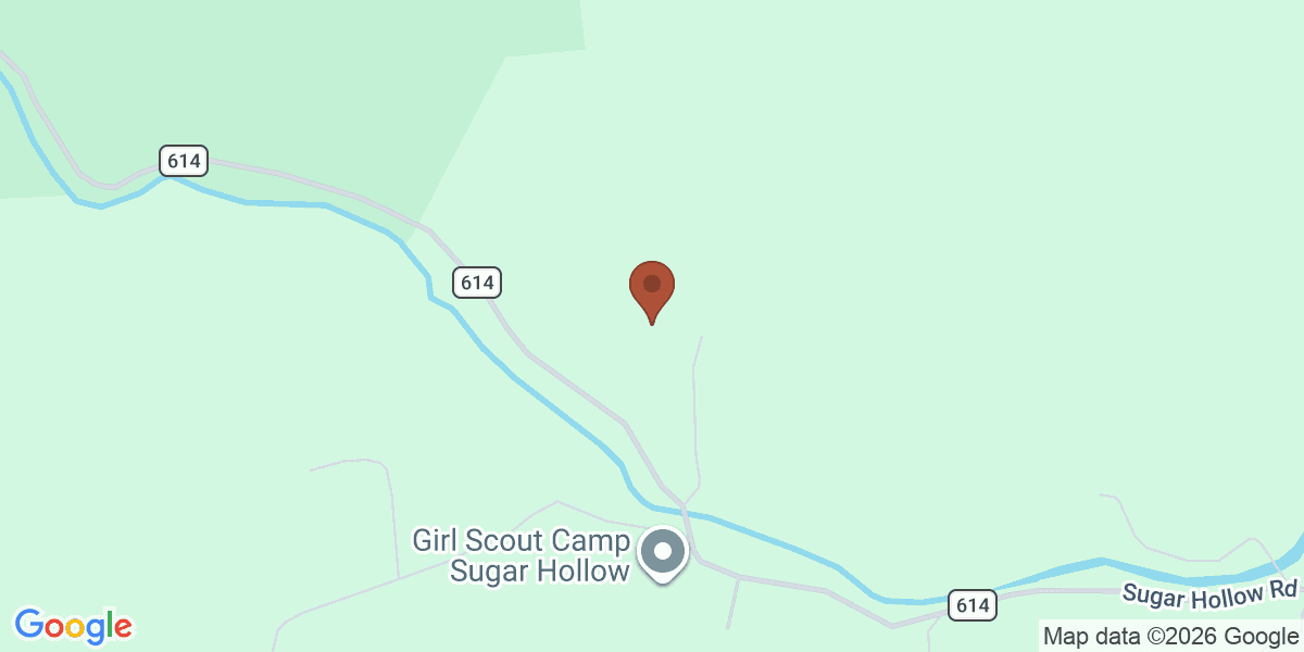 Map showing The Lodge in Sugar Hollow