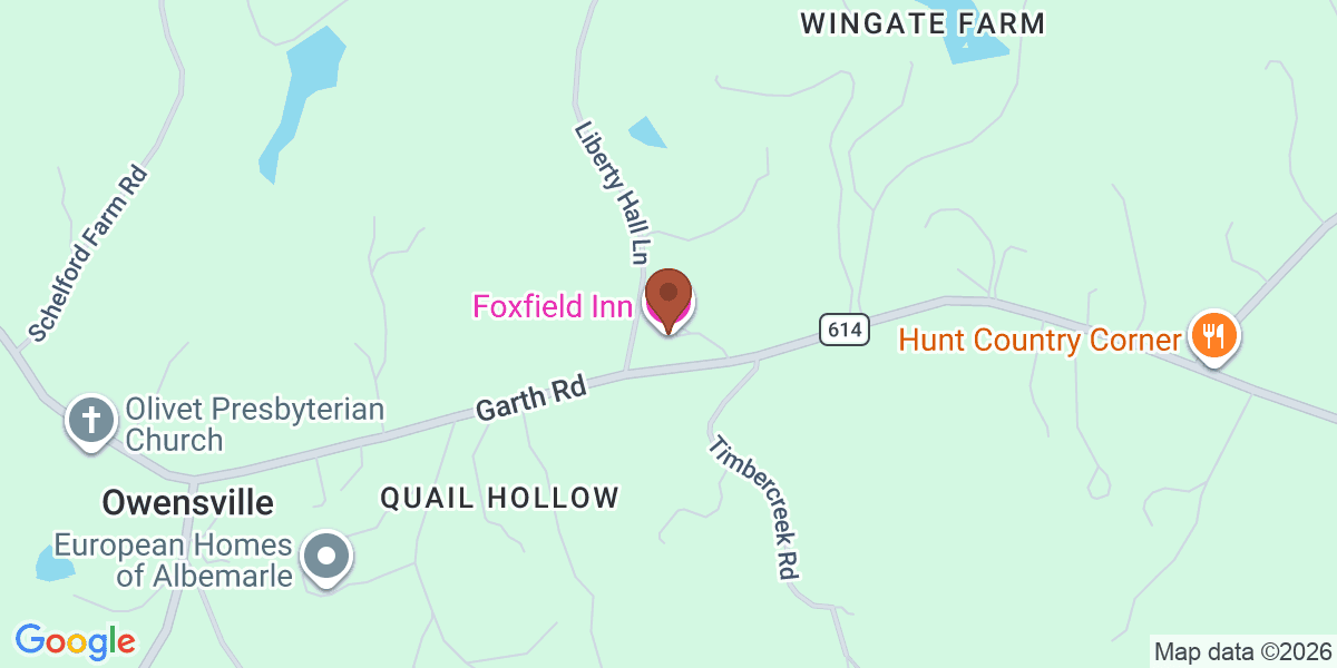 Map showing Foxfield Inn