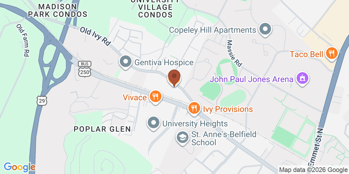 Map showing The Ivy Inn Restaurant