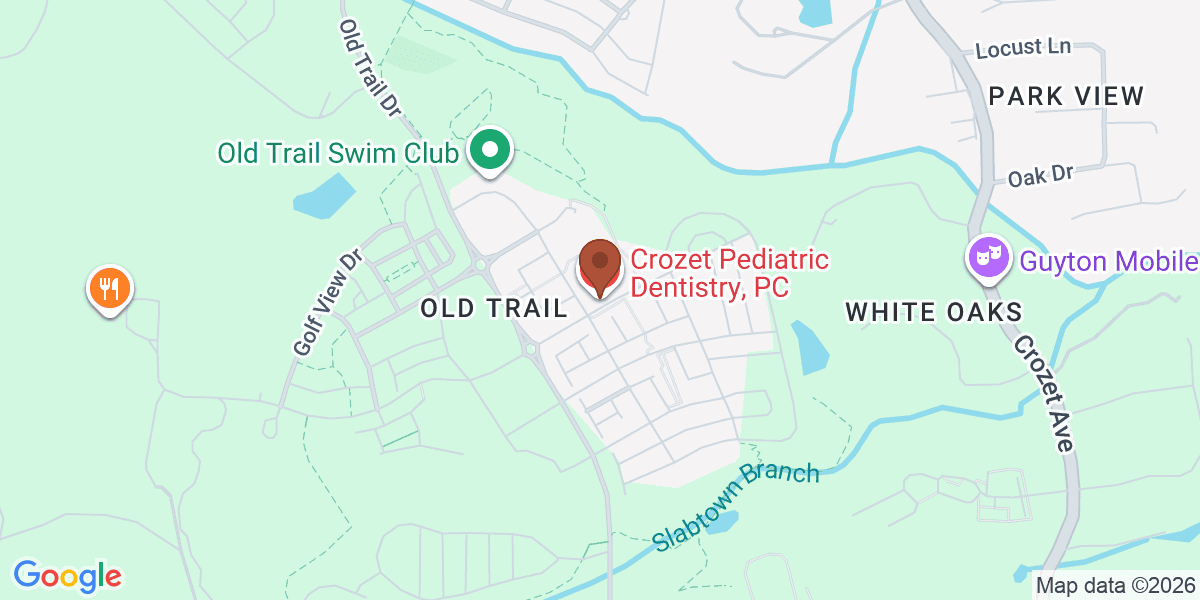 Map showing Crozet Pediatric Dentistry