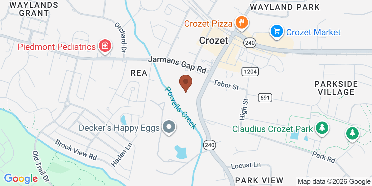 Map showing Dr. Cook DVM, CVA