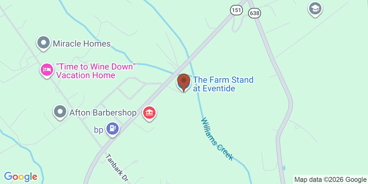 Map showing The Farm Stand at Eventide