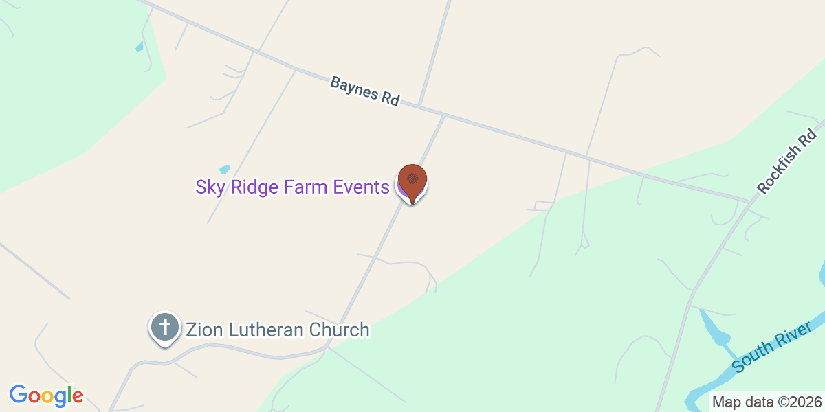 Map showing Sky Ridge Farm Events