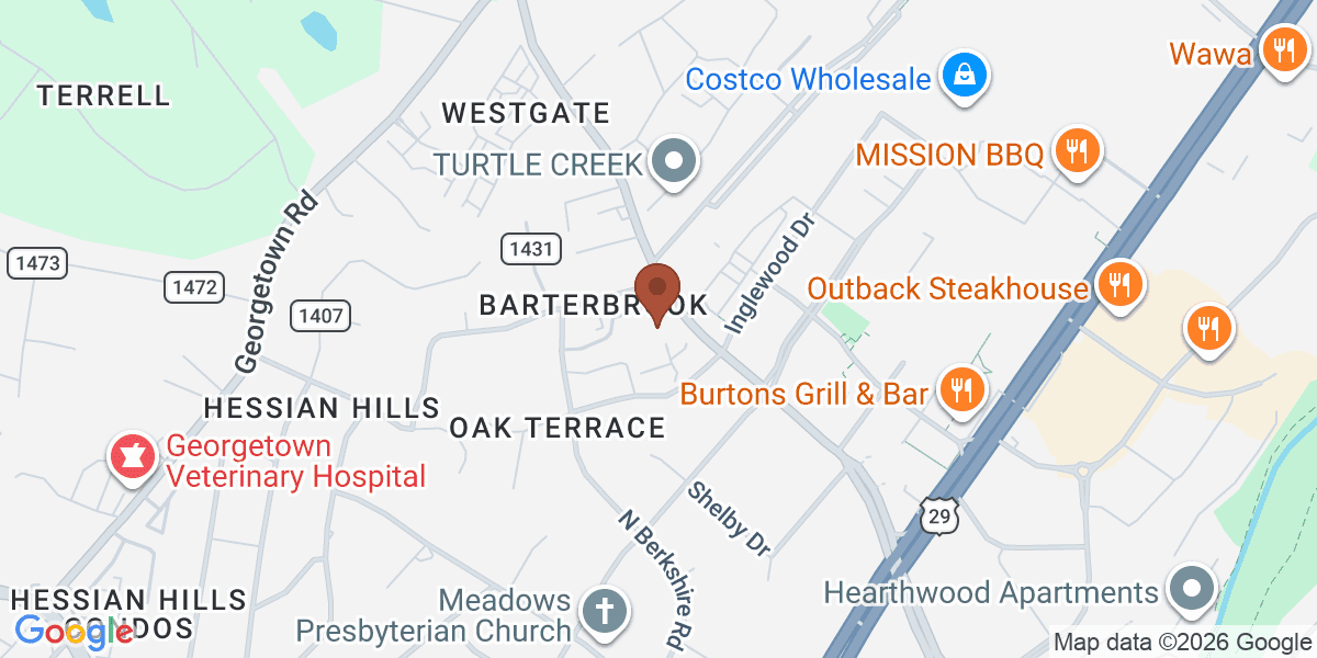Map showing Autumn Trails Veterinary Center