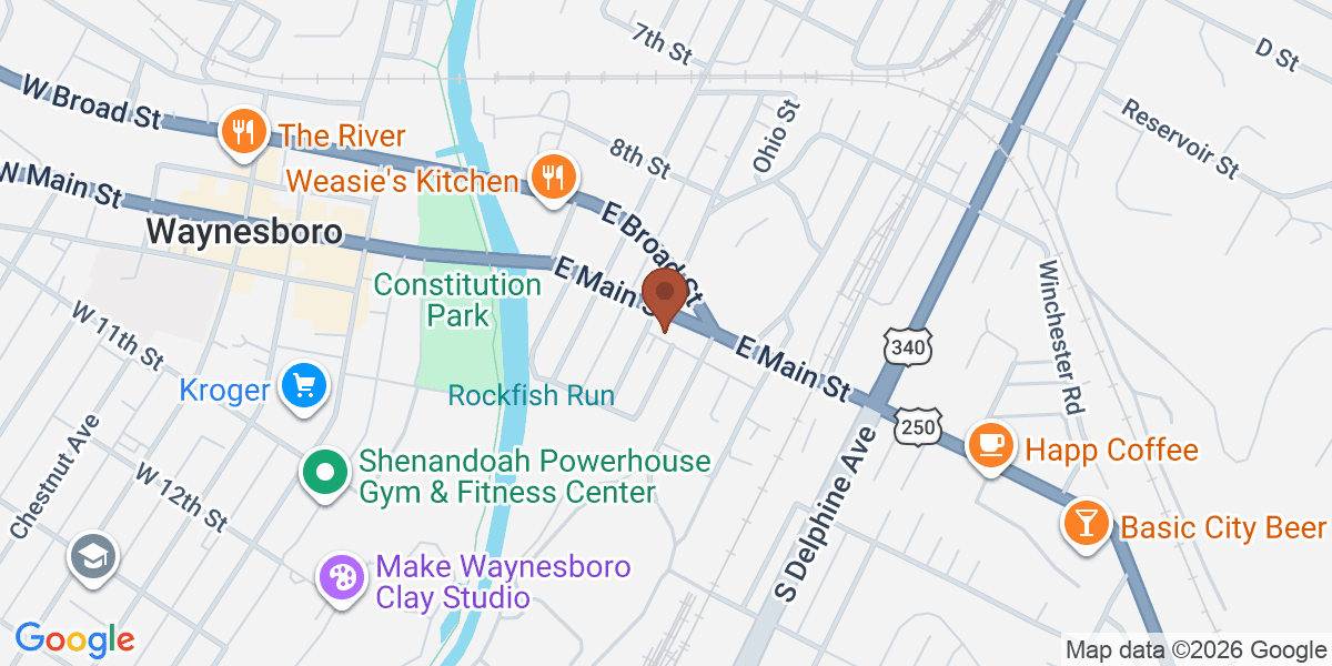 Map showing The Barn On Main