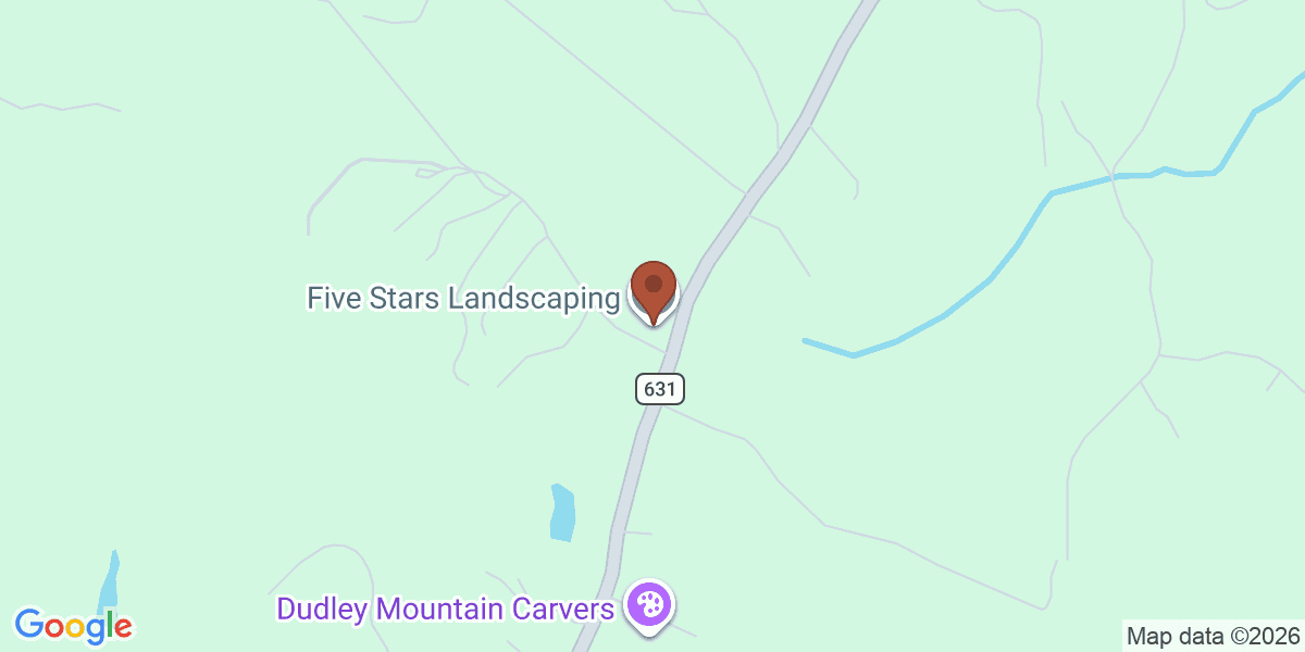 Map showing Five Stars Landscaping LLC