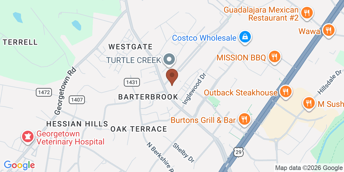 Map showing The Chiropractic Office, Dr. Joe Cantu