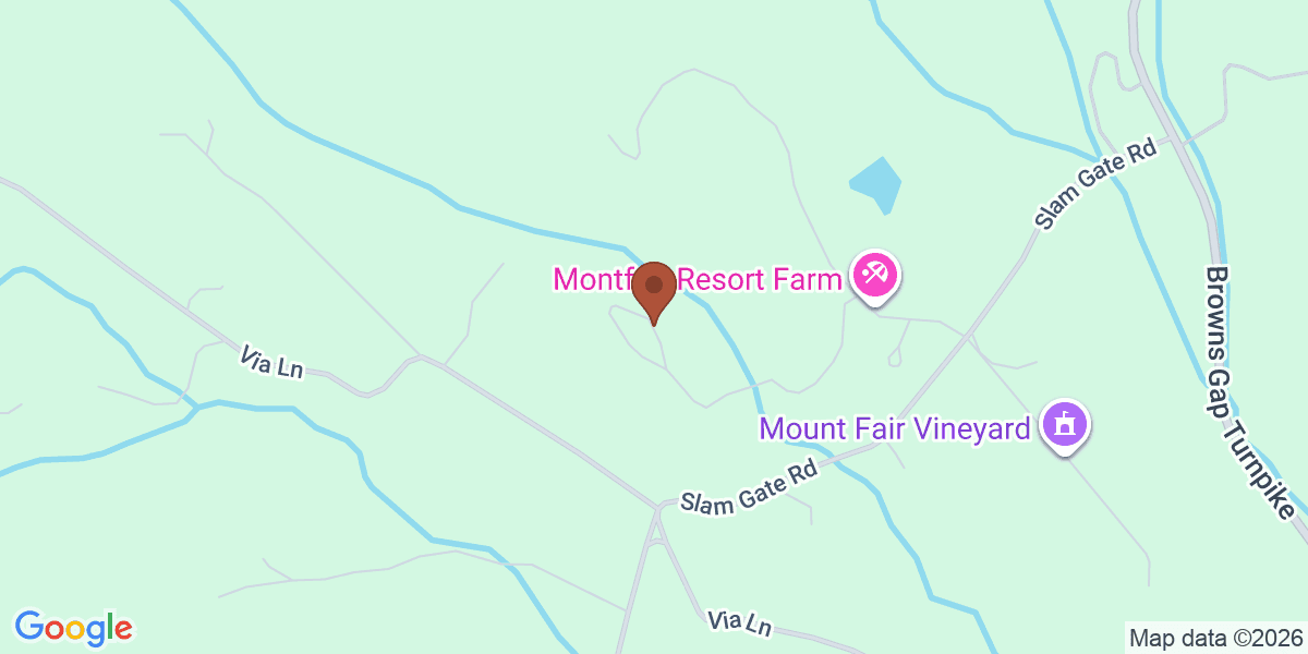 Map showing Montfair Farm
